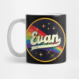 Evan // Rainbow In Space Vintage Grunge-Style Mug